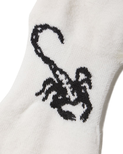 Scorpion Socks in White