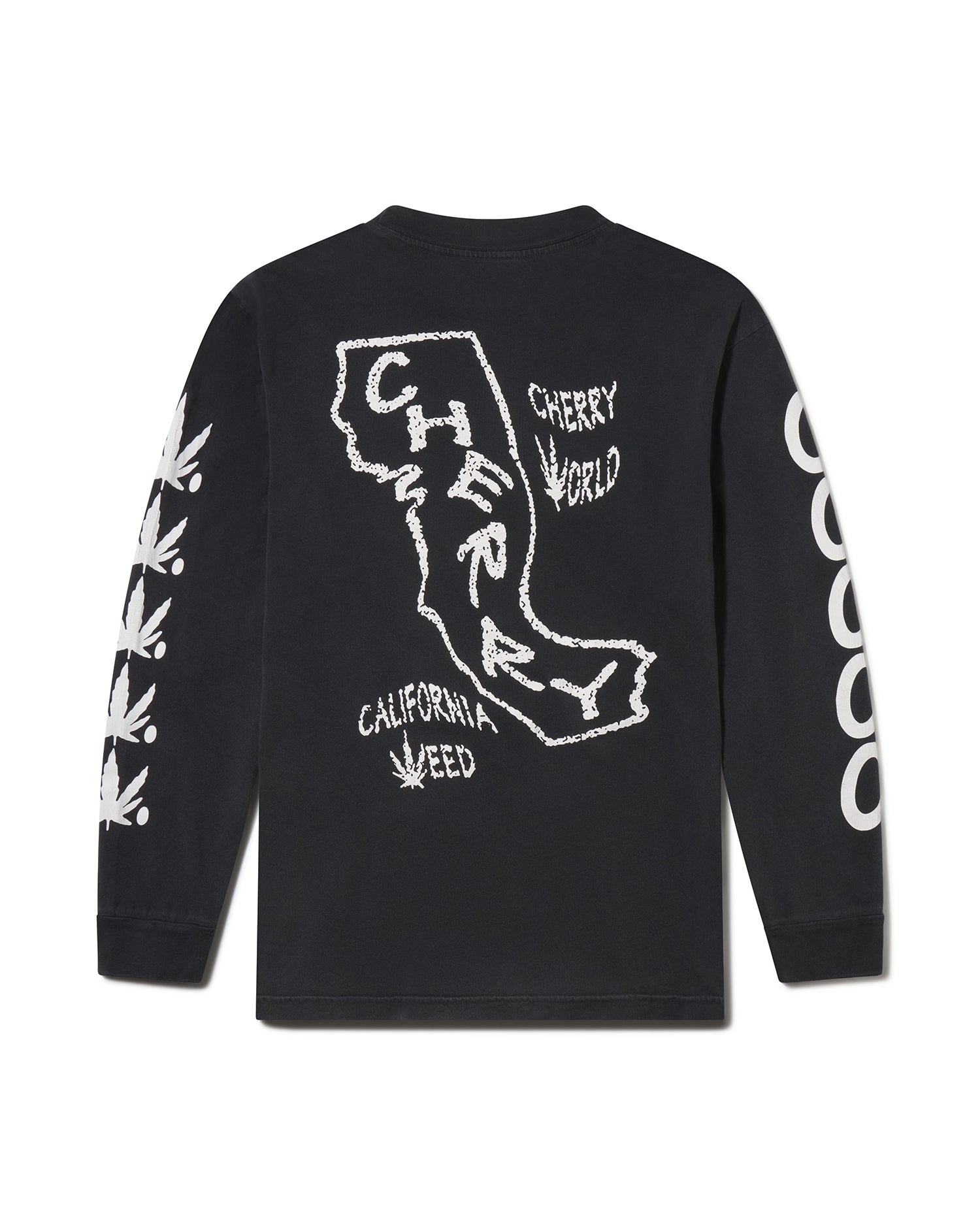 California Weed Long Sleeve Tee in Faded Black – Cherry World