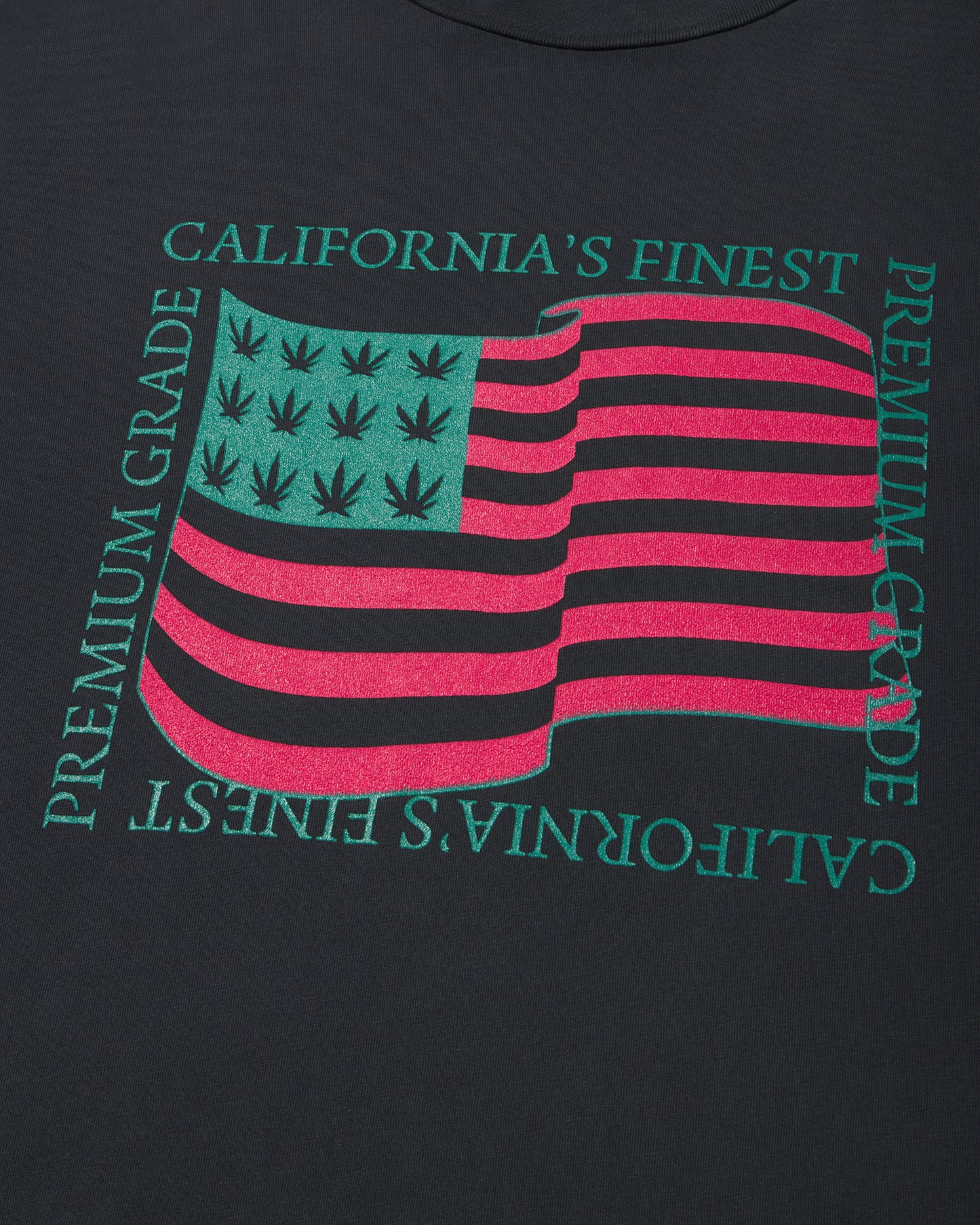 California's Finest Tee in Faded Black