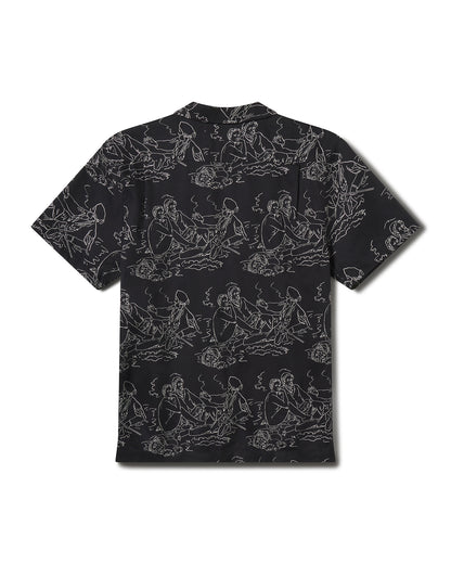 Dejenuer Hawaiian Shirt in Black